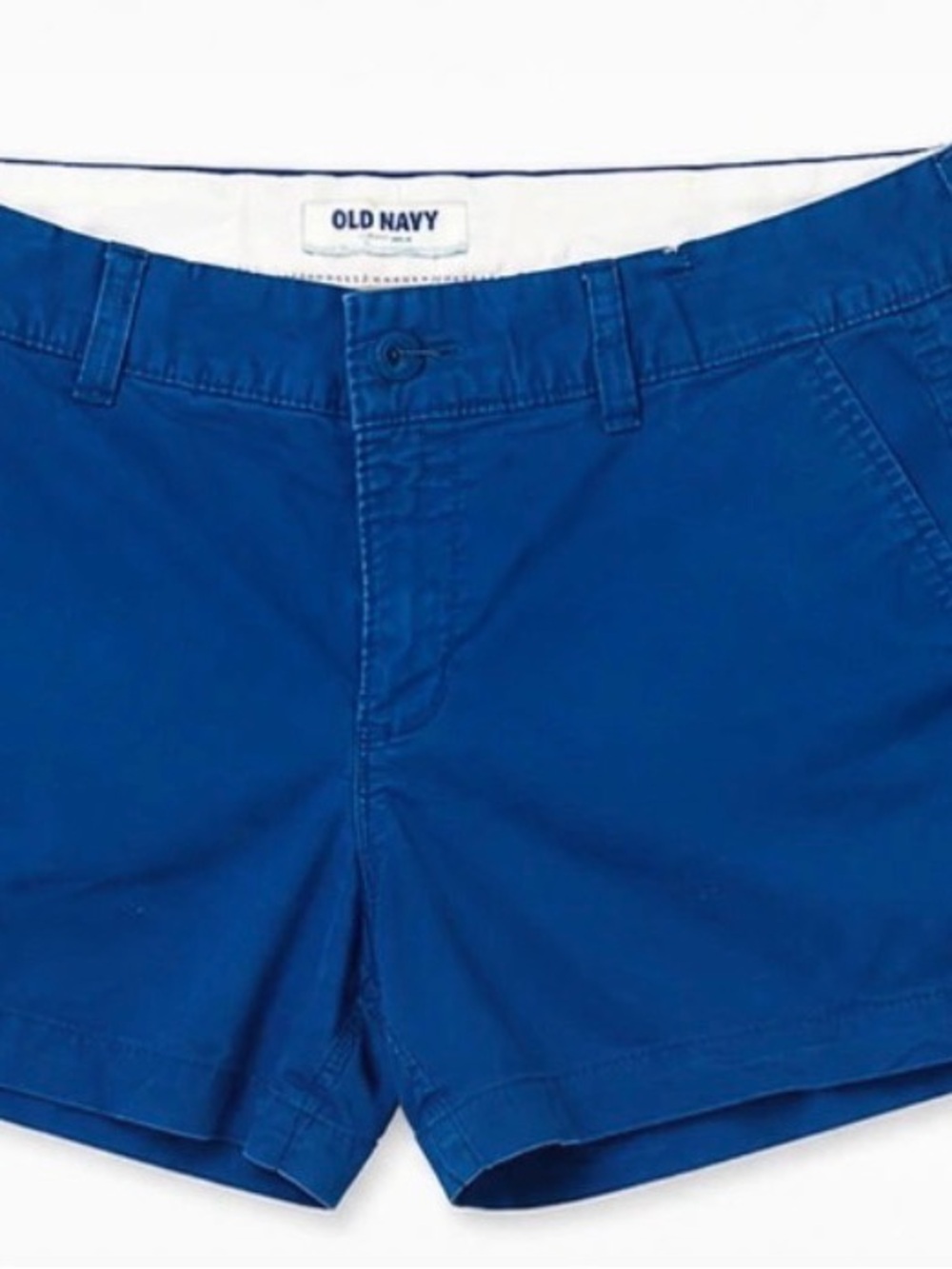 Old Navy Women's Cobalt Blue Chino Bermuda Shorts